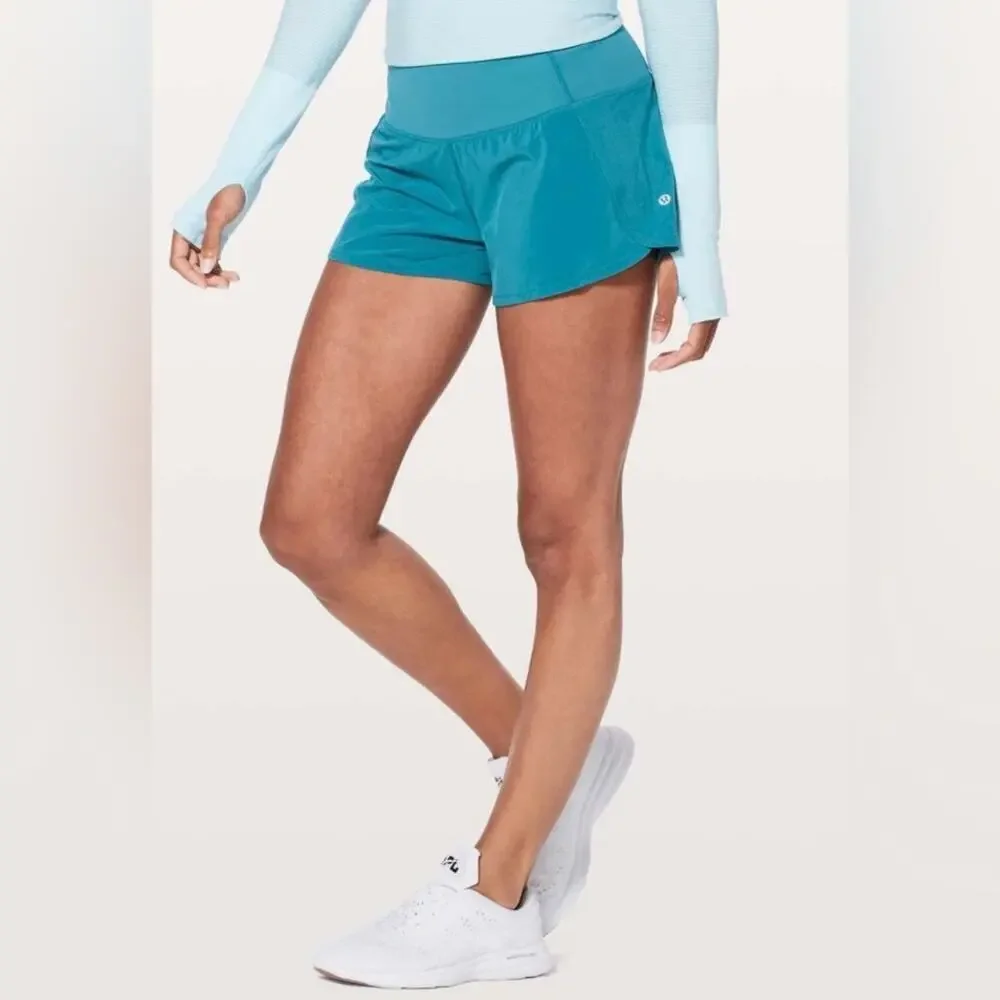 lululemon athletica Teal Running Shorts